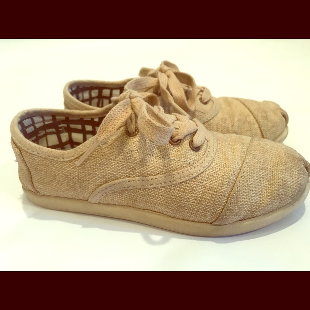 TOMS Boys youth linen shoes
